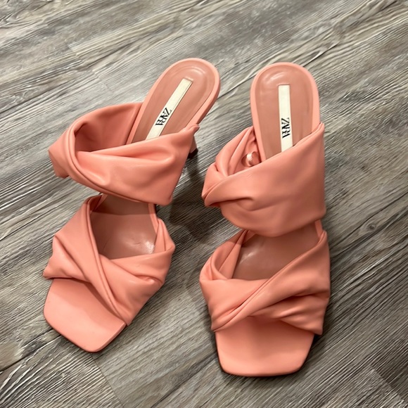Beautiful Zara pink heels! Worn once! - Picture 1 of 3